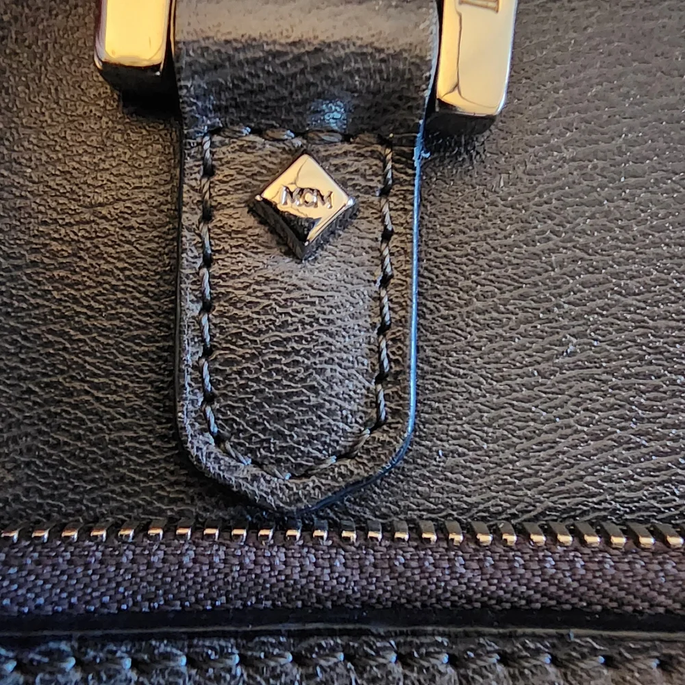 MCM Leather Briefcase Laptop Bag